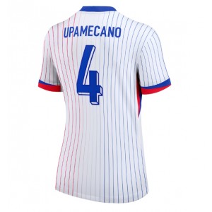 Fotbalové Dres Francie Dayot Upamecano #4 Dámské Venkovní Oblečení ME 2024 Krátký Rukáv